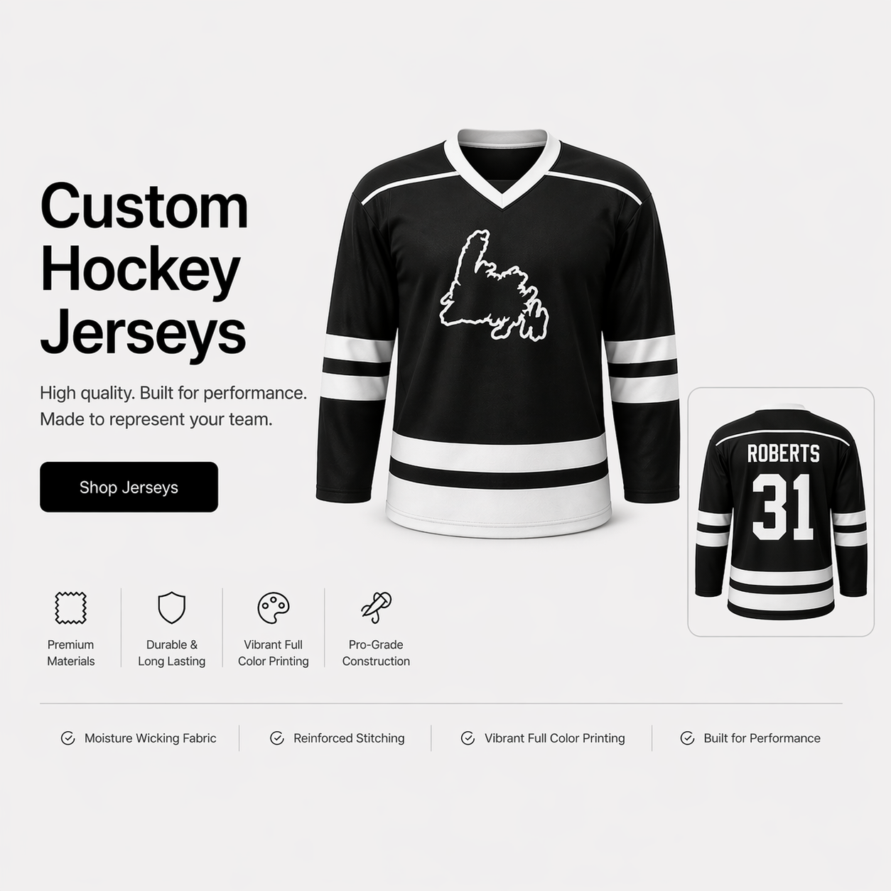 Team Hockey Jerseys
